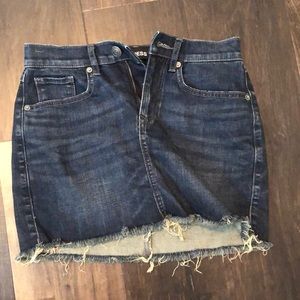 Express Dark denim jean skirt